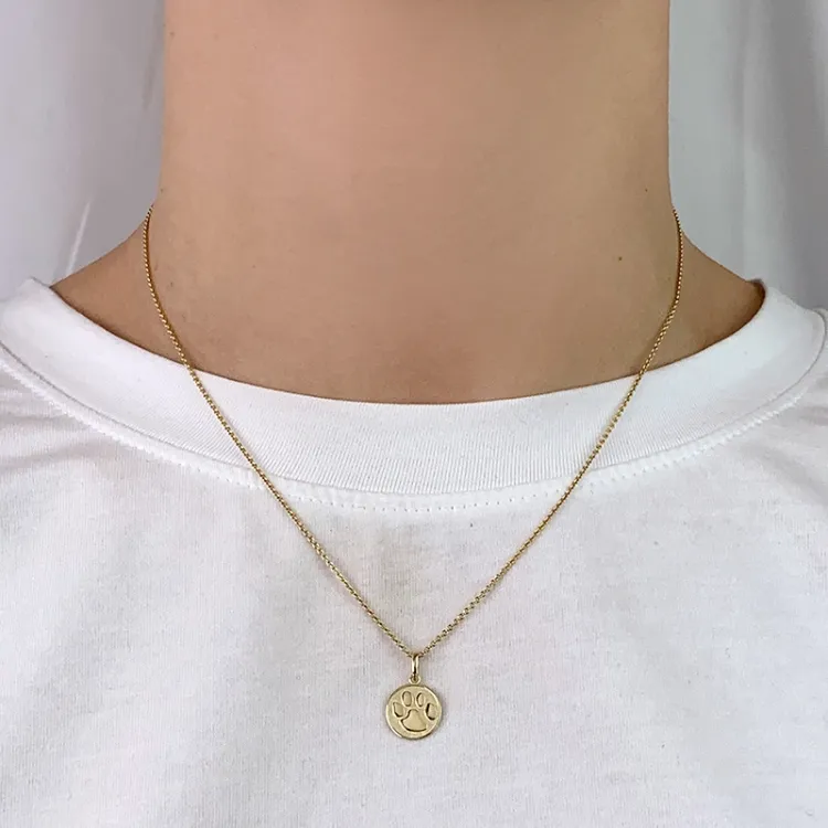 Pfote Anhänger aus 8 Karat Gold - Gold Collection