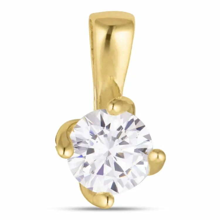 Zirkon Anhänger aus 8 Karat Gold - Gold Collection