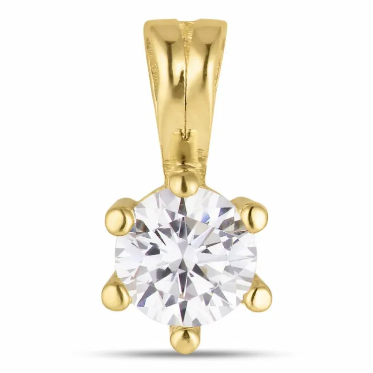 Zirkon Anhänger aus 8 Karat Gold - Gold Collection