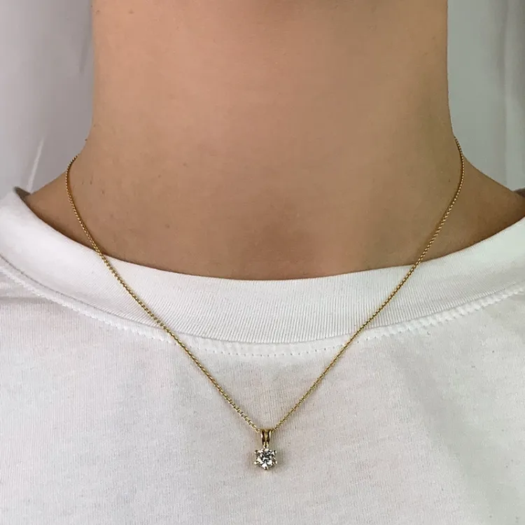 Zirkon Anhänger aus 8 Karat Gold - Gold Collection