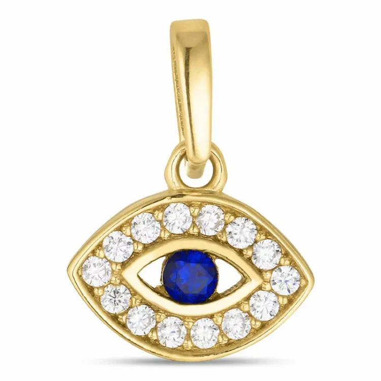 Augen Zirkon Anhänger aus 8 Karat Gold - Gold Collection