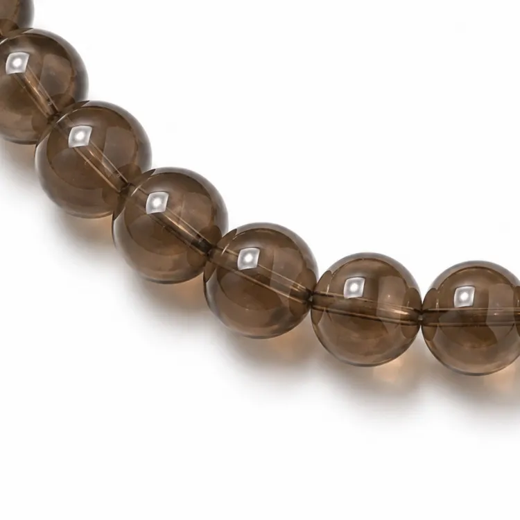 Rauchquarz Armband aus vergoldetem Stahl - AURA