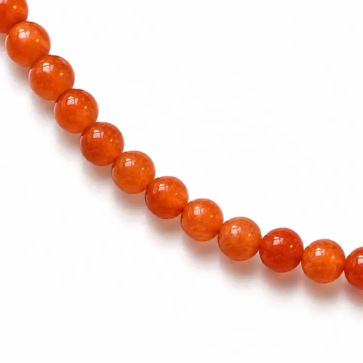 gelbem Calcedon Armband aus vergoldetem Stahl - AURA