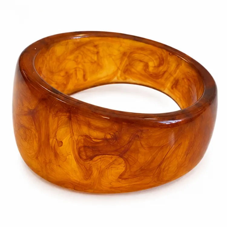 braunem bangle aus Harz - AURA