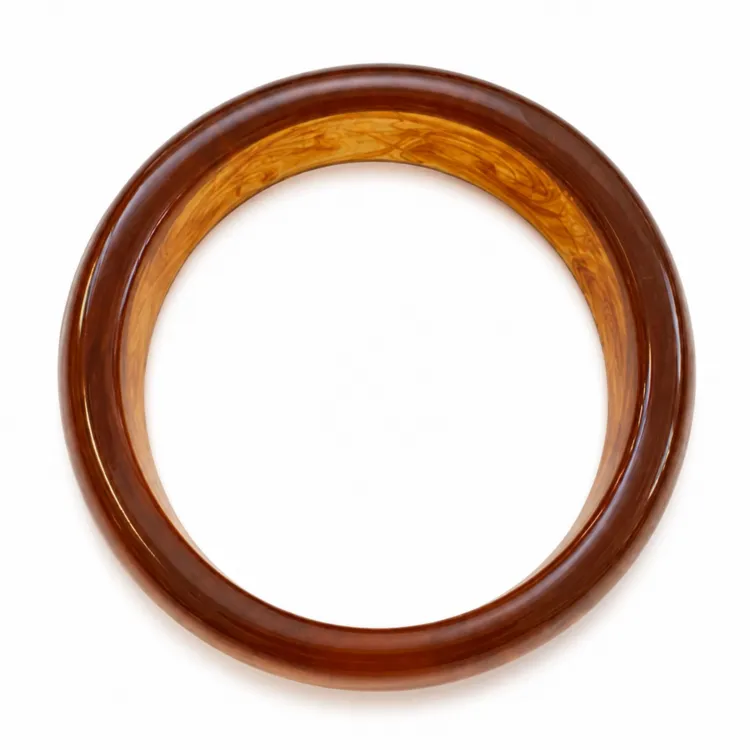 braunem bangle aus Harz - AURA