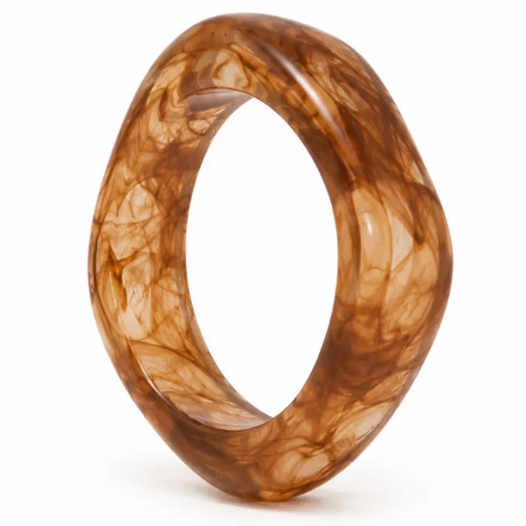 braunem bangle aus Harz - AURA