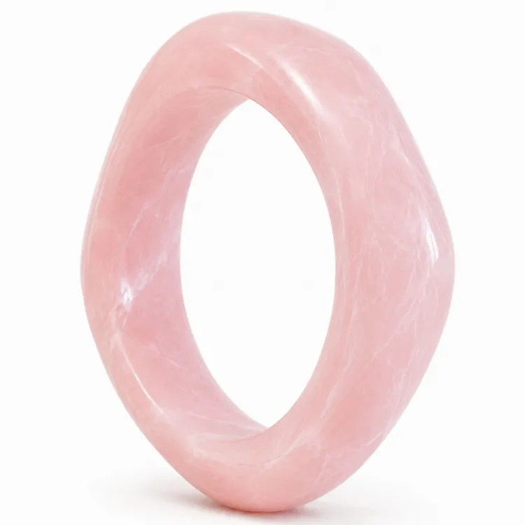 rosa bangle aus Harz - AURA