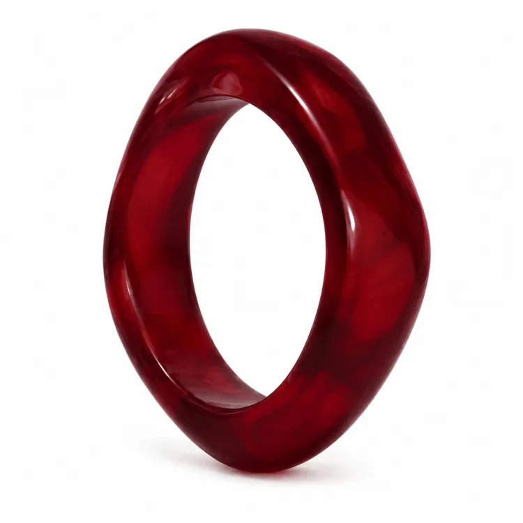 rotem bangle aus Harz - AURA