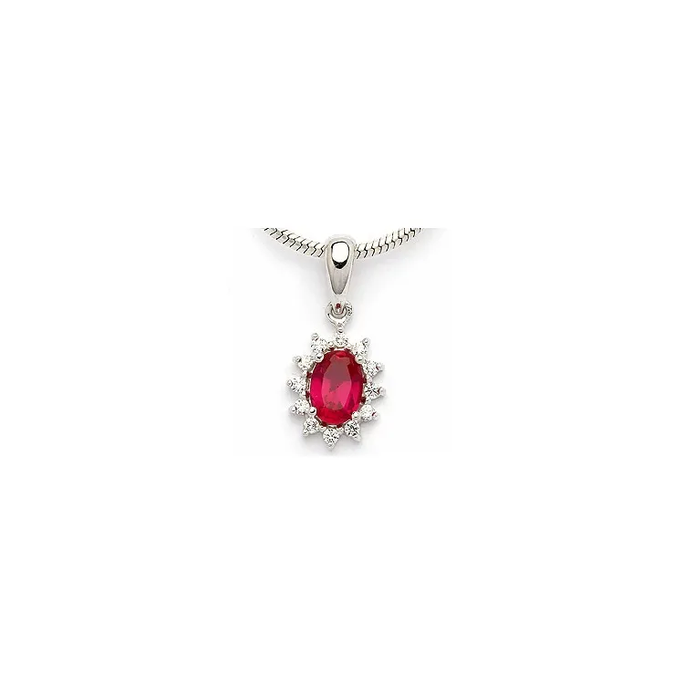 Echten Rosette Anhänger aus Silber