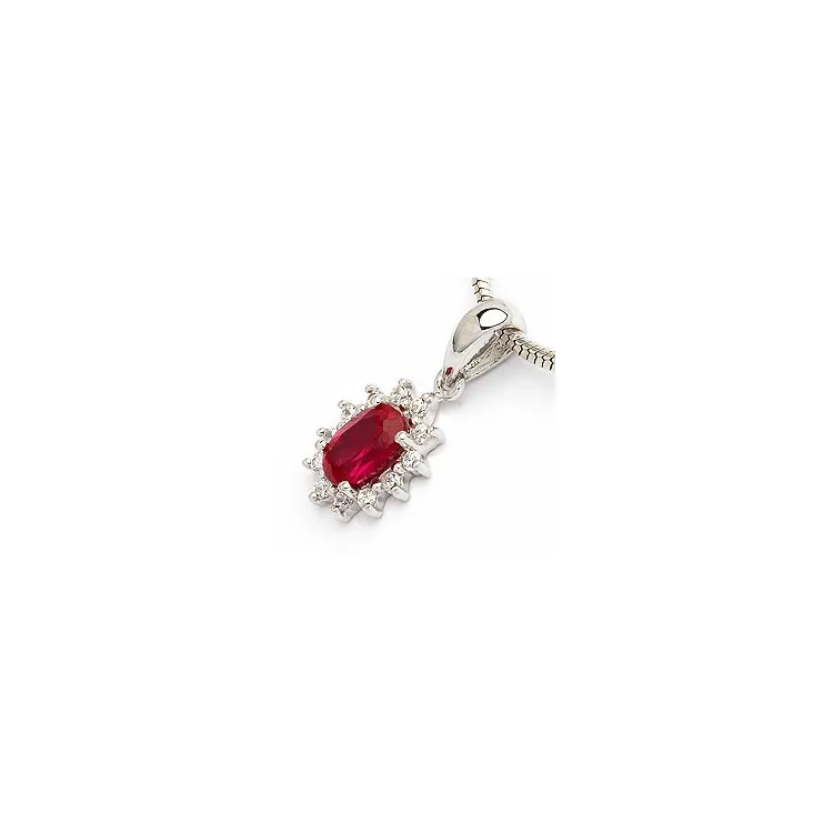 Echten Rosette Anhänger aus Silber