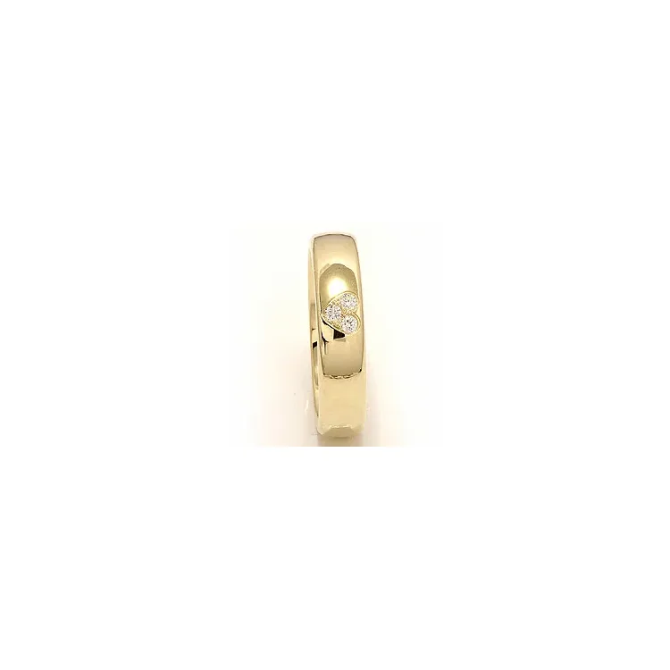 Trauring aus 9 Karat Gold 0,075 ct