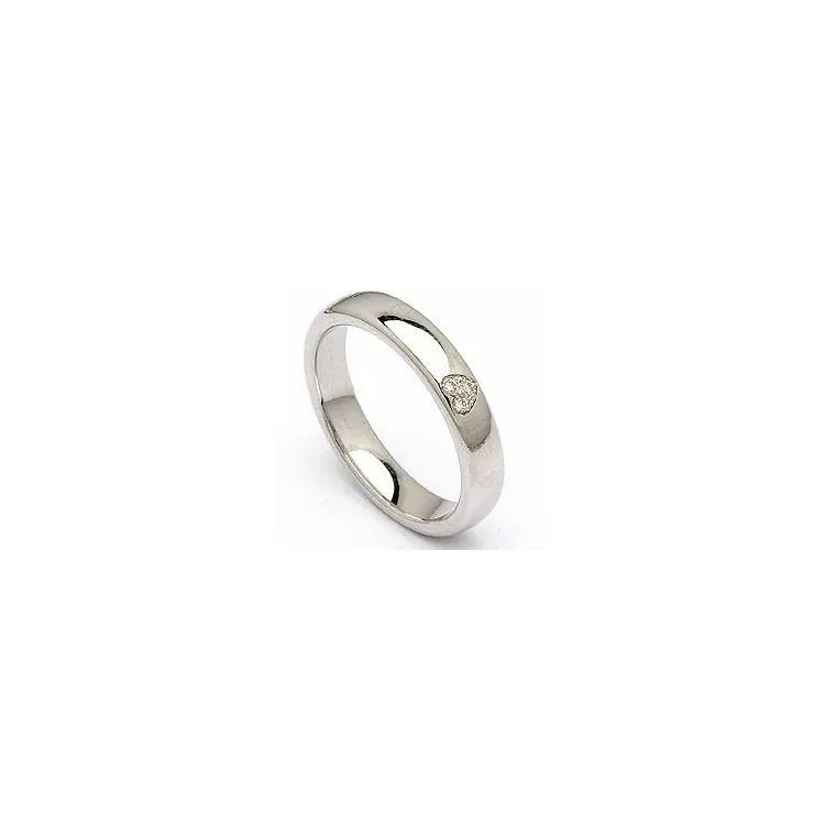 Trauring in Silber 0,03 ct