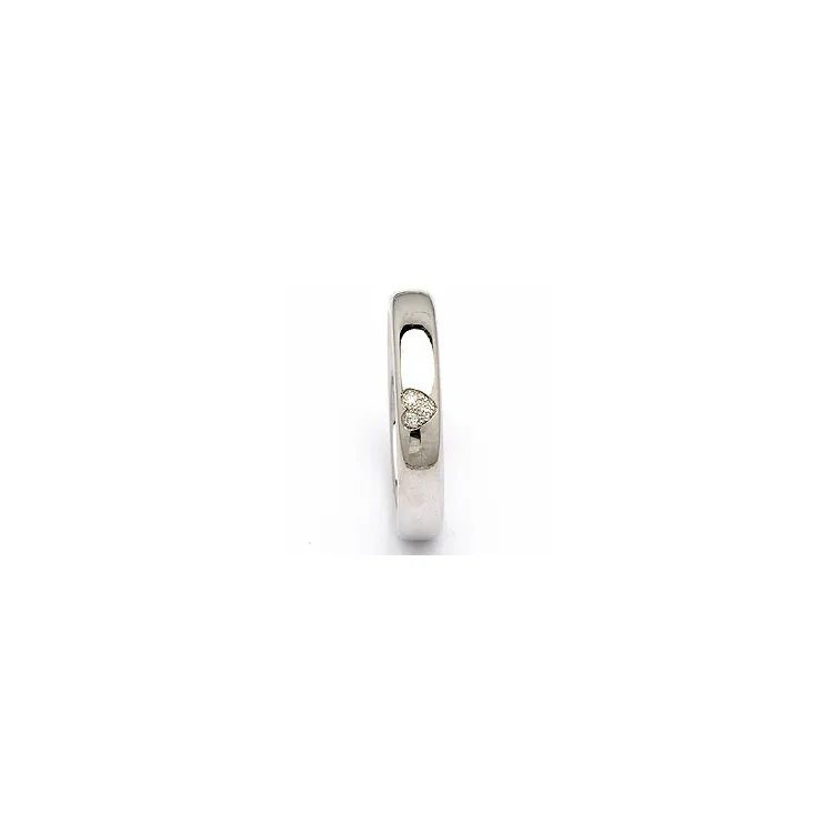Trauring in Silber 0,03 ct