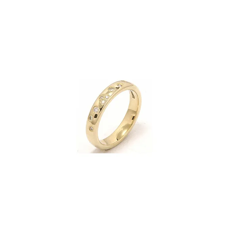 Herz Trauring aus 14 Karat Gold 0,13 ct
