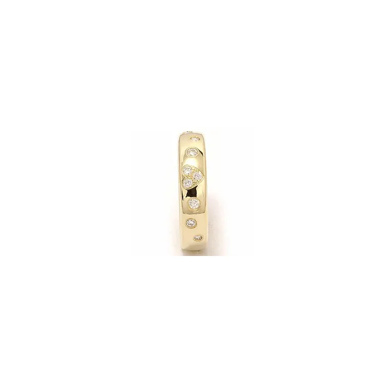 Herz Trauring aus 14 Karat Gold 0,225 ct