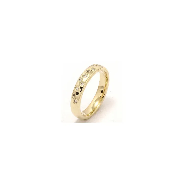 Sternenstaub Trauring aus 14 Karat Gold 0,126 ct