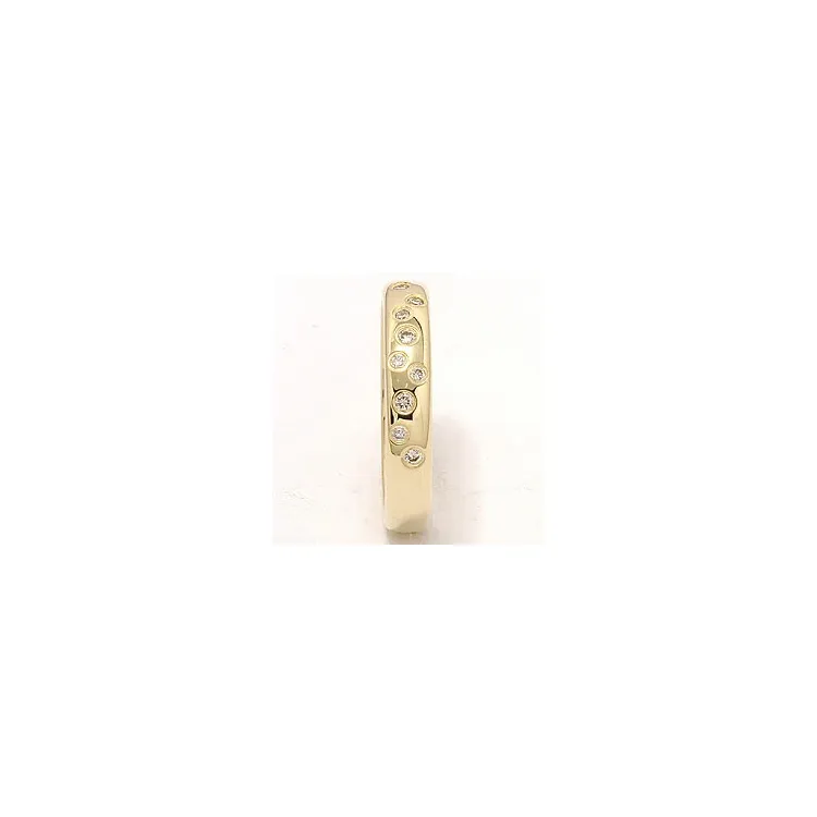 Sternenstaub Trauring aus 14 Karat Gold 0,126 ct
