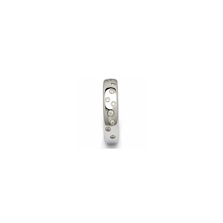 Trauring in Stahl 0,126 ct