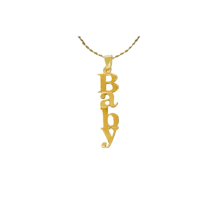 Halskette mit Namensanhänger in 14 Karat Gold