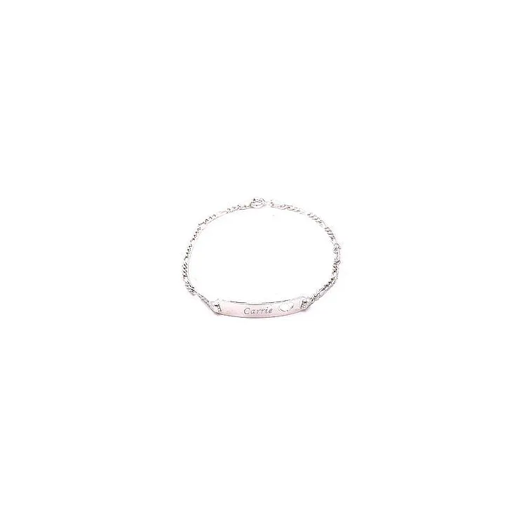 Namens armband in Silber