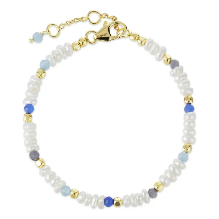 Schmuckstein Armband aus vergoldetem Sterlingsilber  x   - Loom Stones