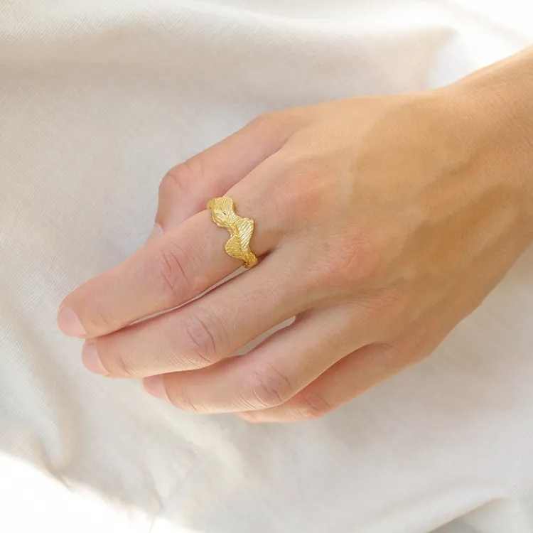 Ring aus vergoldetem Sterlingsilber