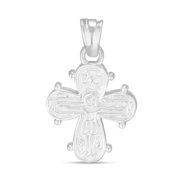 12,5 x 14,5 mm Dagmarkreuz Anhänger aus Silber - Amoré