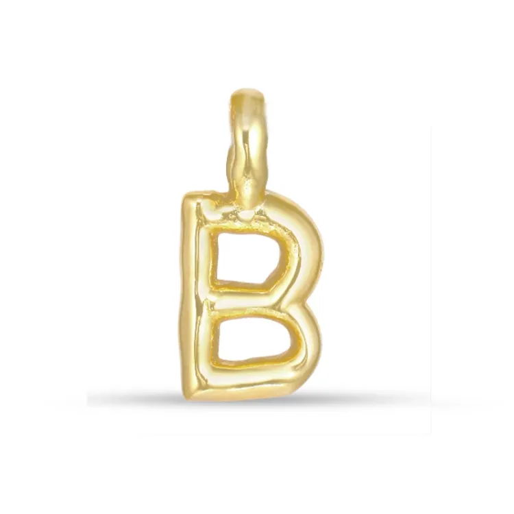 buchstab b Anhänger aus vergoldetem Sterlingsilber - My Letter