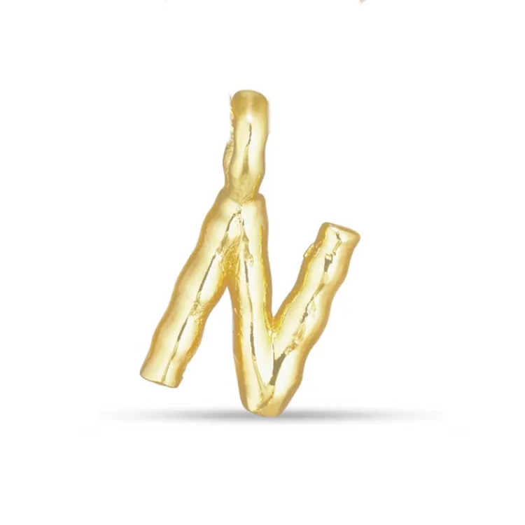 buchstab n Anhänger aus vergoldetem Sterlingsilber - My Letter
