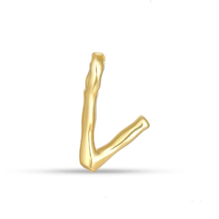 buchstab v Anhänger aus vergoldetem Sterlingsilber - My Letter