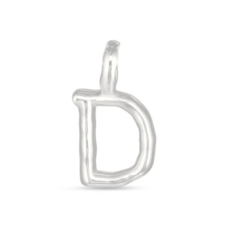 buchstab d Anhänger aus vergoldetem Sterlingsilber - My Letter