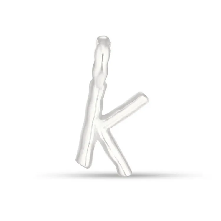 buchstab k Anhänger aus Silber - My Letter
