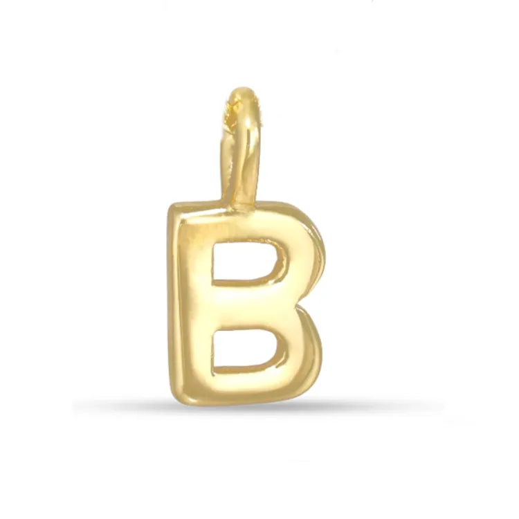 buchstab b Anhänger aus vergoldetem Sterlingsilber - My Letter