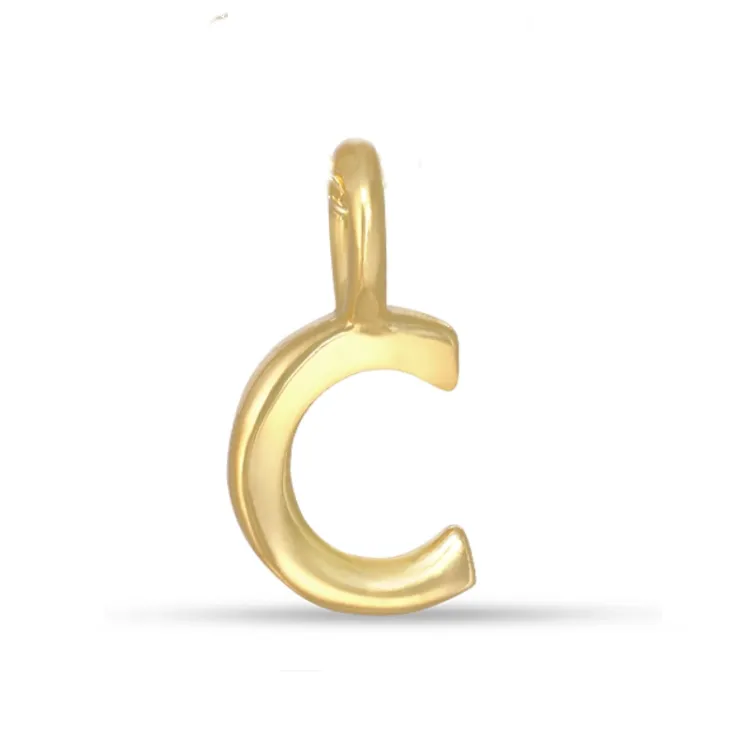 buchstab c Anhänger aus vergoldetem Sterlingsilber - My Letter