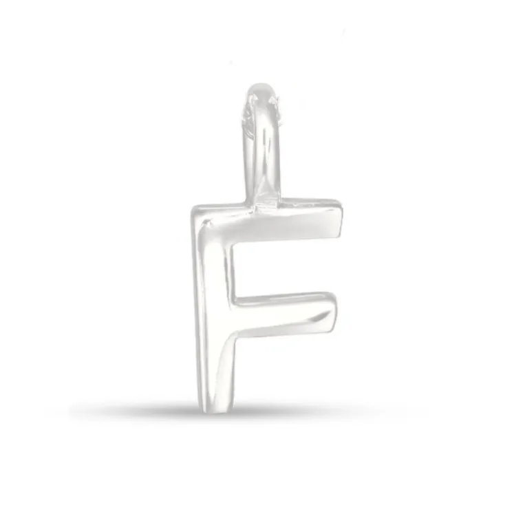 buchstab f Anhänger aus Silber - My Letter