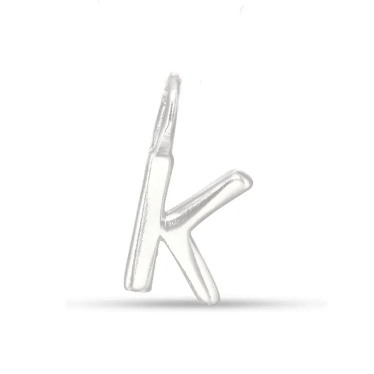 buchstab k Anhänger aus Silber - My Letter