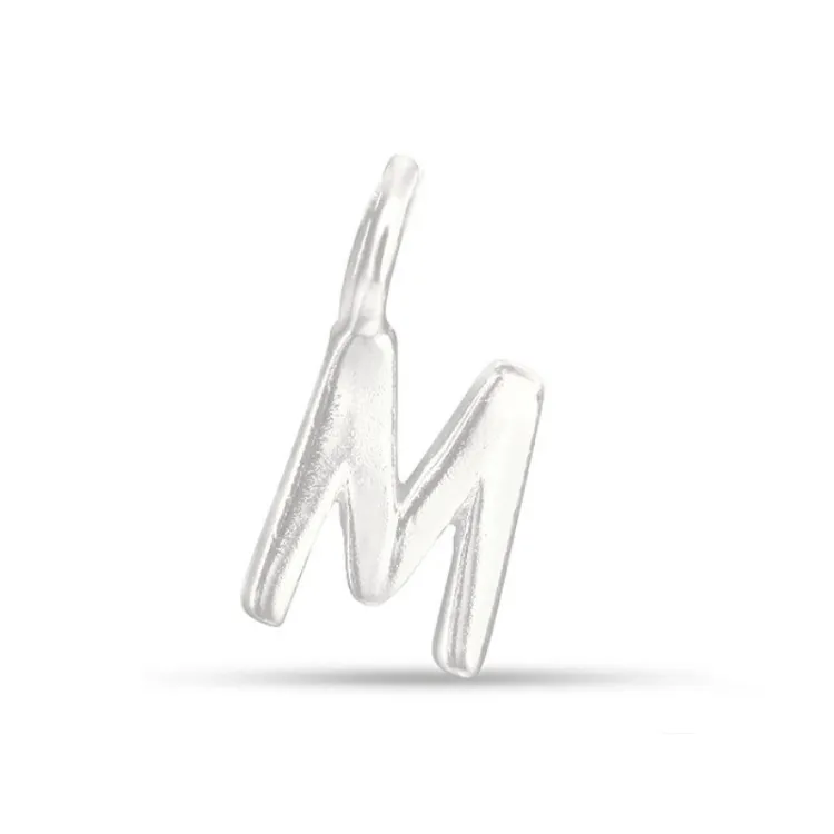 buchstab m Anhänger aus Silber - My Letter