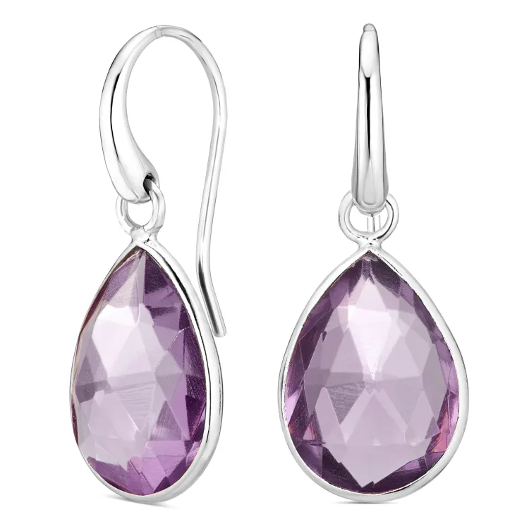 Amethyst Ohrringe in Silber