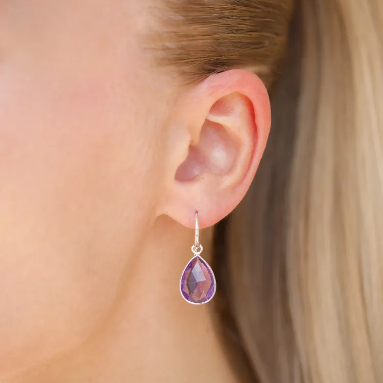 Amethyst Ohrringe in Silber