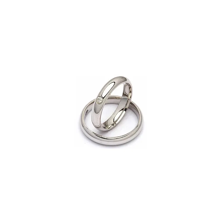 Trauringe in Silber 0,05 ct