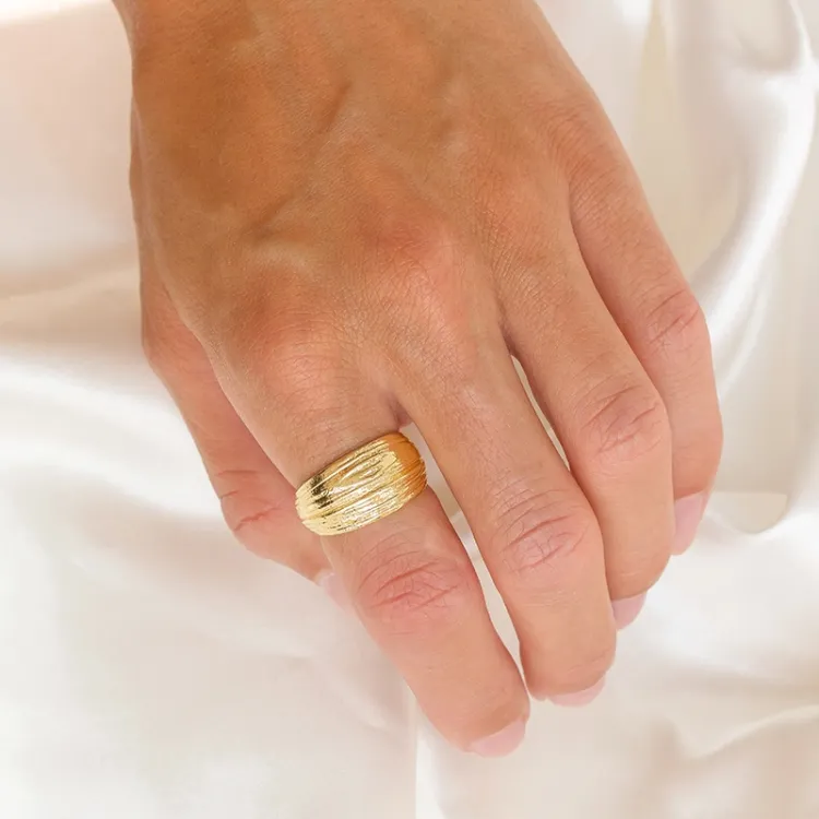 Ring aus vergoldetes Messing - Eliné
