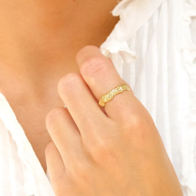Ring aus vergoldetes Messing - Eliné