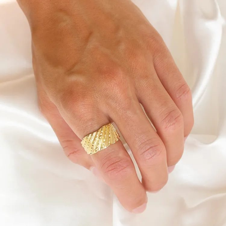 Ring aus vergoldetes Messing - Eliné