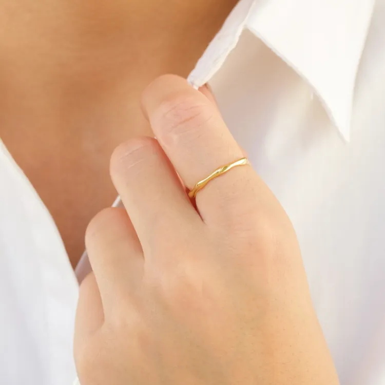 Ring aus vergoldetes Messing - Eliné