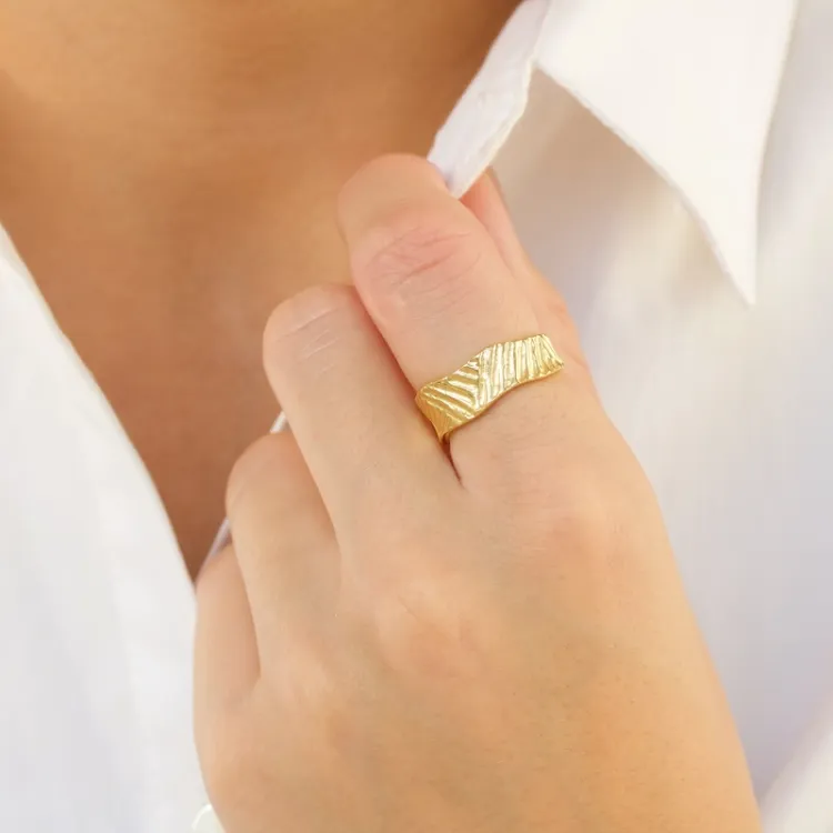 Ring aus vergoldetes Messing - Eliné
