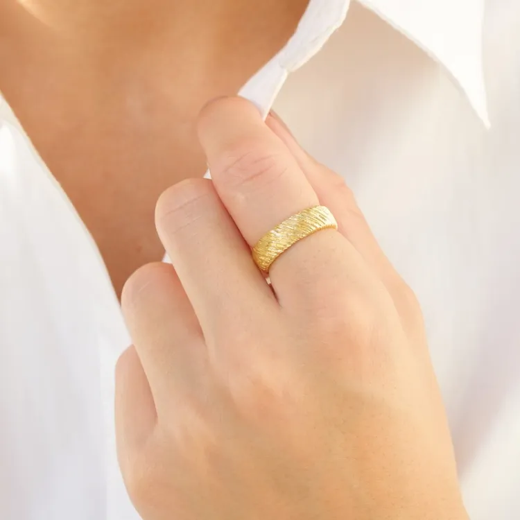 Ring aus vergoldetes Messing - Eliné