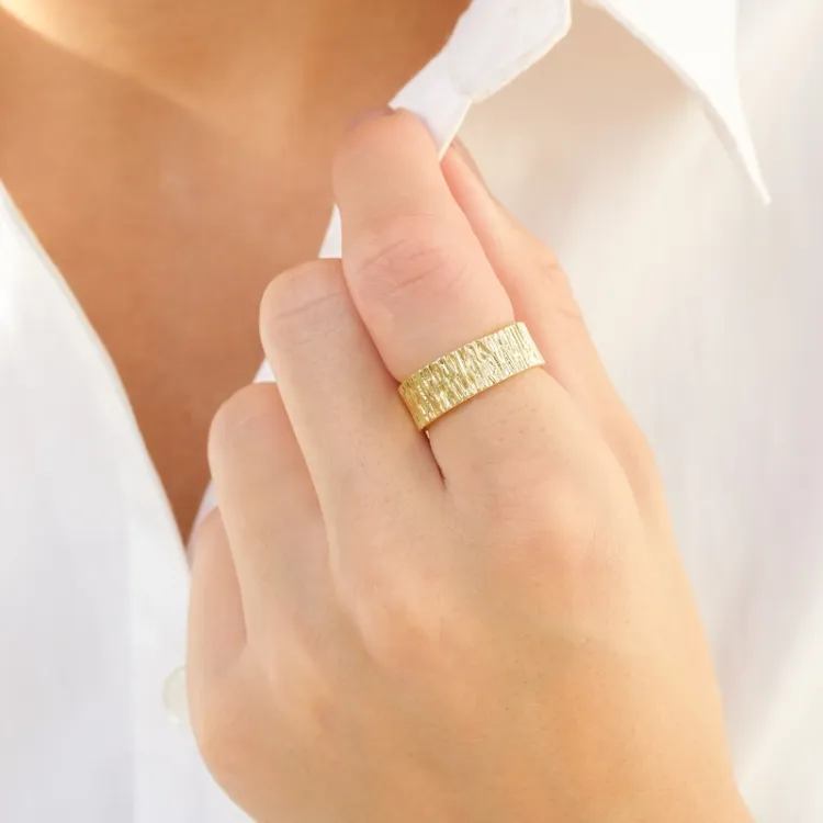 Ring aus vergoldetes Messing - Eliné