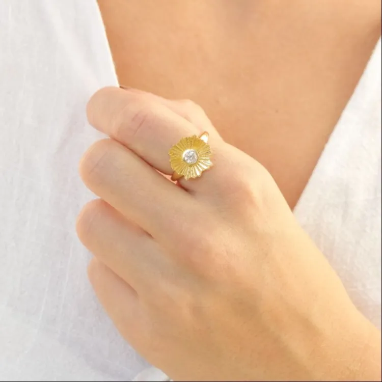 Ring aus vergoldetes Messing - Eliné