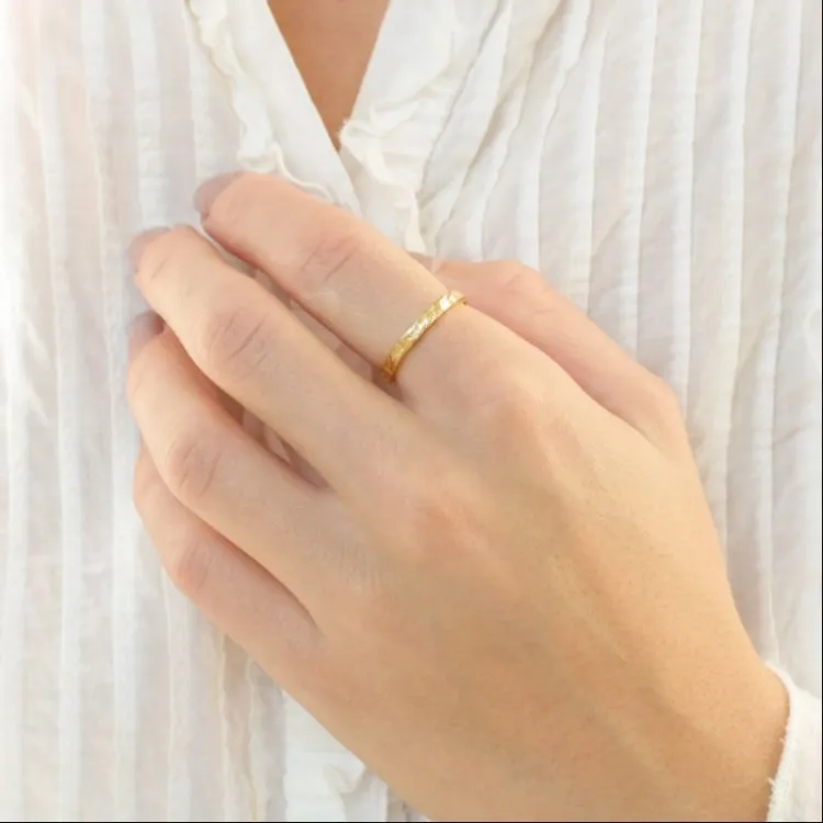 Ring aus vergoldetes Messing - Eliné