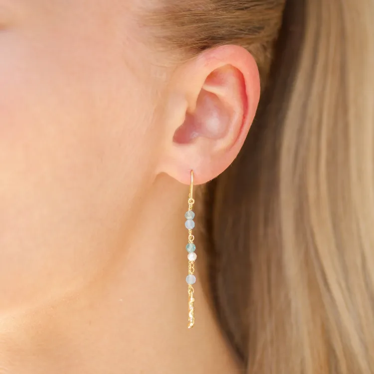 ketten ohrringe in vergoldetes Messing - Eliné